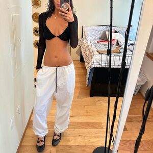 Women's White Joggers